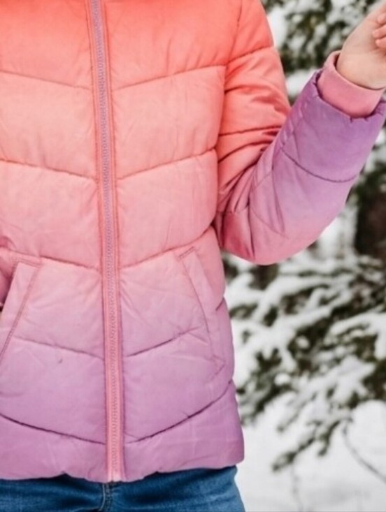 Faded Glory Other - bre Puffer Winter Coat Girl's Large 14 Y2K Pink Purple
